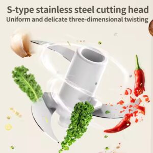Portable And USB Ginger Garlic Vegetable Food Chopper Electric Mini Blender Mixer - Image 3