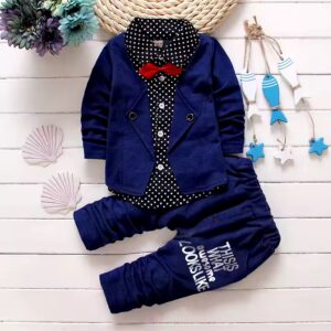 High quality custom fashion children clothes set boys trendy clothes - Image 4