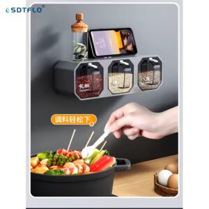 Kitchen Containers Seasoning Box Salt Sugar Spice Pepper Jar Sticker Plastic Seasoning Spice Jar Box - Image 3
