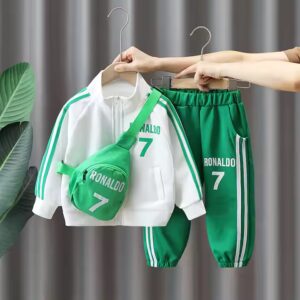 New Boys Spring Suit Children's Fashion Sports Set for Spring & Autumn Trendy Baby Leisure Sportswear - Image 5