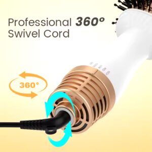 1200W Blow Hair Dryer Brush One Step Hair Electric Styling Hot Air Brush Styler - Image 6