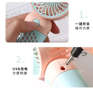 2024 Cute Handheld Mini Fan Portable USB Charging Convenient Creative Small Fans Catapult Pocket Hand-held Fan Wedding Gift - Image 6