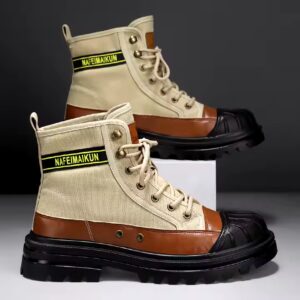 Wholesale Design Luxury Personalized Casual Mens Boots Breathable Commuter Work Boots - Image 3