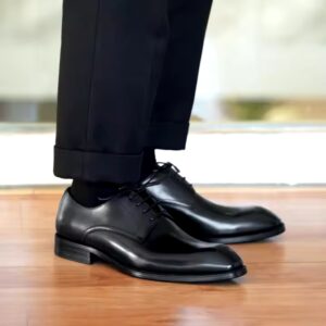 Mens Casual Lace-up Brogue Plaid PU Upper Shoes Men Formal Footwear Wedding Party Dress Oxford Business Office Shoes - Image 7