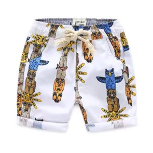 Wholesale Polyester Cotton Fabric Beach Shorts For Boy Clothes - Image 3