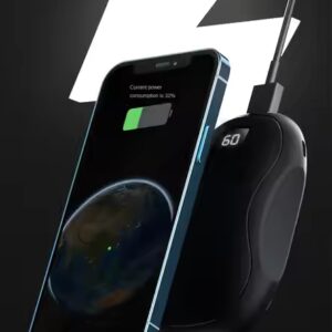 USB Rechargeable Hand Warmer With Power Bank .Reusable With temperature display Electric Hand Warmer - Image 6