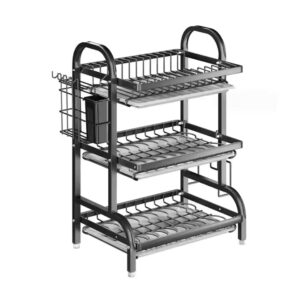Household Kitchen Rack Multi-Functional Dish Drain Rack Bowl And Chopsticks Storage Box Stainless Steel Storage Rack - Image 2