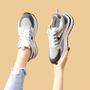 Sneakers Fly Weaving Casual Shoes For Women Breathable Casual Shoes Light Casual Outdoor Soft Sole Sports Running Sneakers - Image 7