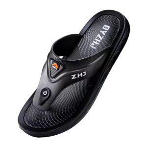 leather upper Men's outdoor sport flip Flops Flipflops slippers sandals beach slippers - Image 3