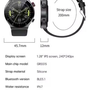Men Full Touch Screen Sports Fitness Watch - Image 7