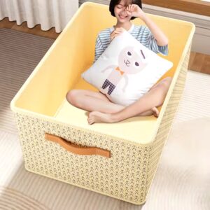Collapsible Storage Boxes With Lids Fabric Foldable Storage Bins Organizer Containers Baskets With Lid For Home Bedroom Closet - Image 7