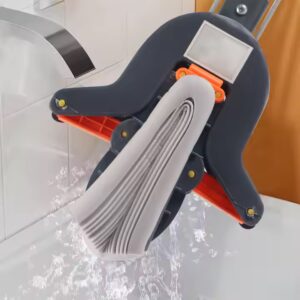 Cotton Mop Household Flat Hand Wash Water Uptake Sponge Folds Squeeze Water Dry and Wet Dual Folding Sponge Mop - Image 6