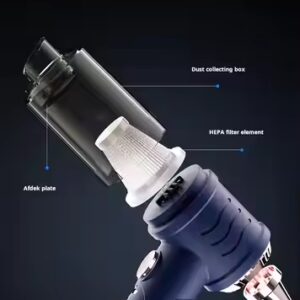 Wireless cordless air duster and vacuum cleaner hand car vacuum mini portable car vacuum cleaner - Image 5