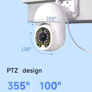 V380 P12 WiFi OEM Full Color Night Vision 360 Panoramic Security Camera Smart Home IP65 Waterproof H.265 SD Card Digital Zoom - Image 5