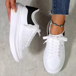 Platform Sneakers Women Running Sports Shoes Chunky Sneakers Casual Slip on Vulcanized Shoes - Image 6