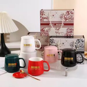 New Ceramic Coffee Cup and Heating Pad Two Piece Set Insulation Cup Electric Cup Business Gift Set - Image 5