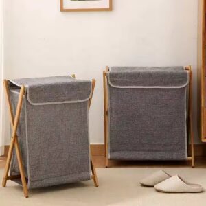 High quality laundry basket with lid fabric clothing laundry storage basket foldable storage boxes laundry storage basket - Image 4