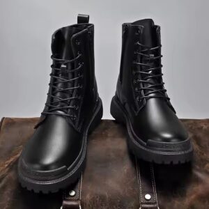 Man Casual Lace Up Shoes Sneakers Zipper Mountain Hiking Boot Footwear for Men - Image 5