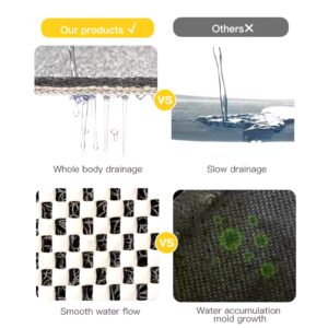 Quick-Drying Non-Slip Eco-Friendly PVC Coil Shower Mat for Bathtub Cushioned Loofah-Permeable Water Bath Mat Rectangle Shape - Image 4