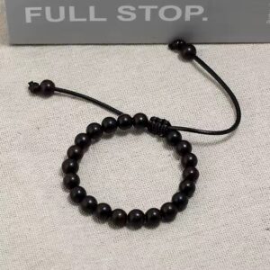 Handmade natural wooden Sandalwood bead bracelets Friendship bracelets elastic healing wood bead bracelet for women men - Image 6