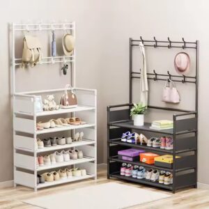 Simple Shoe And Hat Integrated Stand Indoor Multi-layer Dust And Space Saving Simple Shoe Rack At The Entrance For Household Use - Image 6