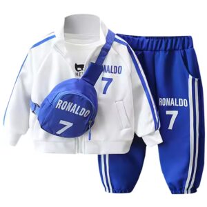 New Boys Spring Suit Children's Fashion Sports Set for Spring & Autumn Trendy Baby Leisure Sportswear - Image 3