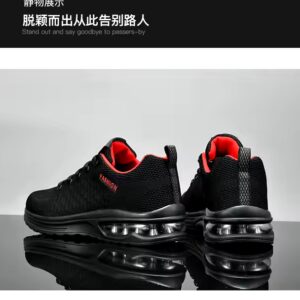 Men's Lightweight black Athletic Running Shoes Breathable Sport Air Fitness Gym Jogging Sneakers for men (Size 6.5-12.5) - Image 7