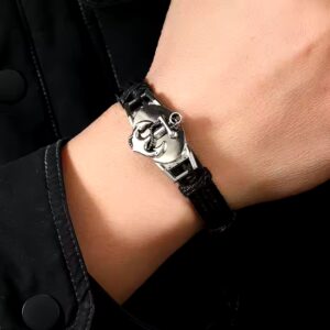 New fashion Anchor bracelets Men Accessories Bracelet Vintage Leather Bracelet & Bangle - Image 4