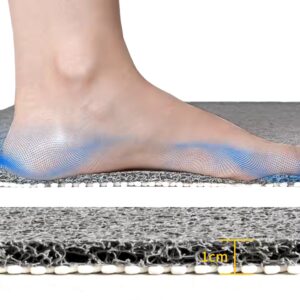 Quick-Drying Non-Slip Eco-Friendly PVC Coil Shower Mat for Bathtub Cushioned Loofah-Permeable Water Bath Mat Rectangle Shape - Image 5