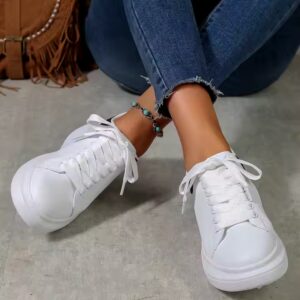 Platform Sneakers Women Running Sports Shoes Chunky Sneakers Casual Slip on Vulcanized Shoes - Image 5