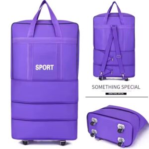 Folding Luggage Bags Expandable Rolling Duffle Pack - Image 4