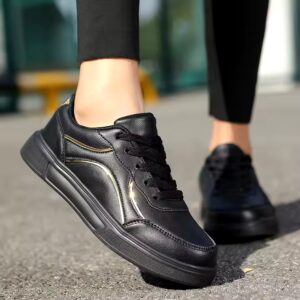 Women's EVA Skate Shoes Sporty Lace-Up Sneakers Easy-Matching Walking Anti-Slippery Running Shoes - Image 4