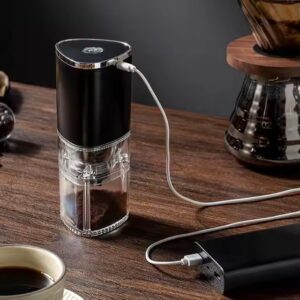 Small portable mini home kitchen coffee grinder machine mill automatic USB charging electric coffee grinder - Image 3