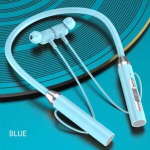 Wireless Headphones Blue tooth 5.0 Neckband Earphones Silicone Hifi 9D Stereo Sports Headset Halter Waterproof Magnetic Earbuds - Image 3