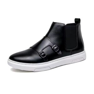 New Fashion Men's Chelsea Boots Comfortable Simple Men's Large Size Leather Boots - Image 6