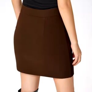 Women Bowknot Front High Waist Ladies Short Mini Skirts - Image 5