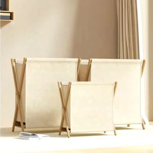 High quality laundry basket with lid fabric clothing laundry storage basket foldable storage boxes laundry storage basket - Image 6