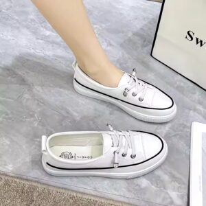 Fashion Flat Shoes Classic Shallow Mouth Small White Shoes Minimalist Style - Image 1