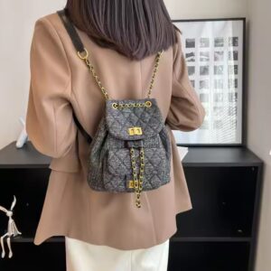 New Fashion Versatile Lingge Small Backpack Summer Leisure Travel Backpack - Image 4