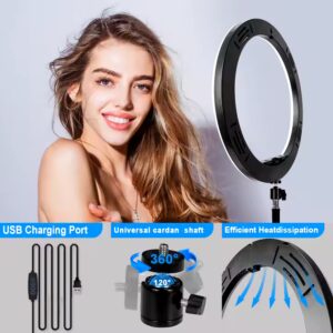 HOT 14 Inch Led Selfie Rgb Ring Light Photographic Tik Tok Ringlight Dimmable Live makeup Ring light - Image 5