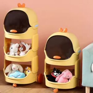 Household Cartoon Snack Cart Storage Shelves Living Room Bedroom Multi-layer Debris Storage Rack - Image 6
