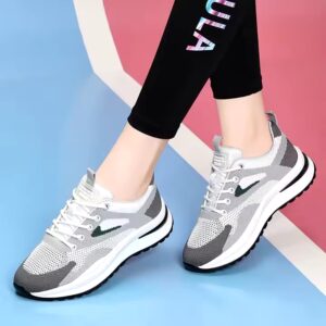 Sneakers Fly Weaving Casual Shoes For Women Breathable Casual Shoes Light Casual Outdoor Soft Sole Sports Running Sneakers - Image 5
