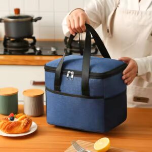 Thermal Insulated Lunch Bento Box Bag Aluminum Foil Thickened Waterproof Lunch Box Bag - Image 5
