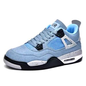 Outdoor Sport Trainers for Men Leather Upper and Mesh Insole Jogging Sneakers for Spring - Image 7