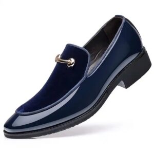 New large size men's business dress shoes pointed men's shoes a slip-on casual lazy shoes - Image 8
