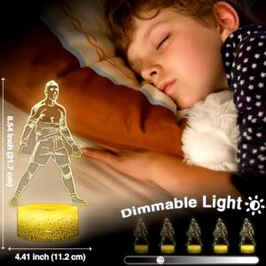 C Ronaldo Siu Celebration 16 Colors Night Light dimmable Touch Remote Control Ronaldo Soccer Football Fans 3D Lamp Illusion LED - Image 5
