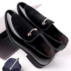 New large size men's business dress shoes pointed men's shoes a slip-on casual lazy shoes - Image 3