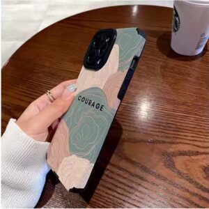 Courage Color Wave Printing Soft TPU Artificial Leather Mobile Phone Cover Case For Iphone 7 8 X Xr Xs 11 12 13 14 15 16 Pro Max - Image 7