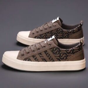 Men rubber fashion brand walking sports sneakers chaussures trendy canvas shoes - Image 5