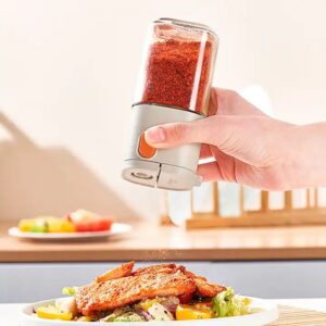 Quantitative uniform salt seasoning bottle Pepper powder double mouth seasoning household multifunctional salt control bottles - Image 3